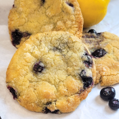 blueberry cookies and lemon