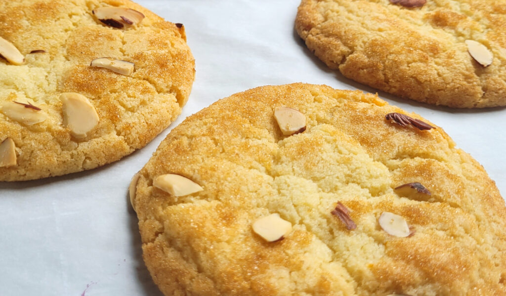 almond and brown sugar cookies