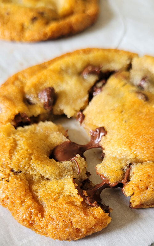 melty chocolate chip cookie