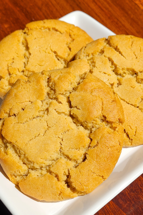 peanut butter cookies on plate